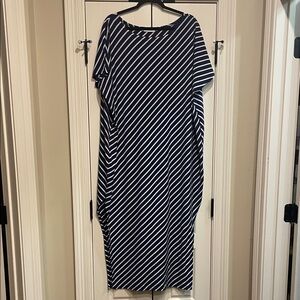 Asymmetrical Striped Dress